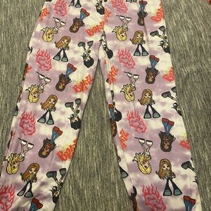 Bratz Character Print Pajama Pants - Multicolor